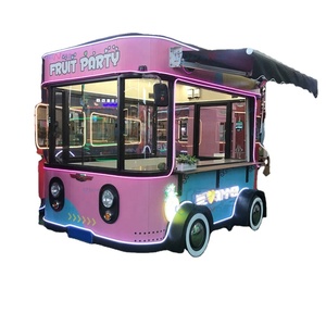 Street Fast Food Truck Mobile Food <b>Trailer</b> Stainless Steel Dining Car for Sale Europe Hot Dog Food Vending Cart - Product Image 1