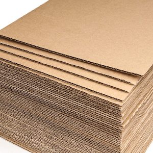 Hojas de cartón corrugado marrón personalizadas Insertos de cartón de una sola pared Separadores de cartón plano Hoja de papel de embalaje para correo - Product Image 1