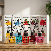 Diffuseur de parfum en gros personnalisé pour la décoration intérieure, diffuseur de parfum de luxe avec bâtonnets, coffret cadeau avec boîte cadeau
