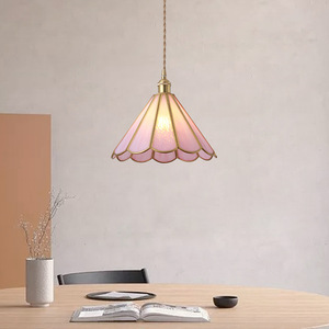 Nordic Style Brass Pendant <b>Light</b> Led Single Head Gold Color For Bedroom Living Room <b>Dining</b> Room - Product Image 4