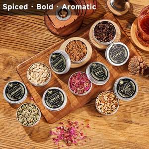 ComboJoy - Juego de Regalo de 12 Sabores de Virutas de Madera para Ahumar Cócteles <span class=keywords><strong>con</strong></span> <span class=keywords><strong>Canela</strong></span>, Granos de Clavo, Cáscara de Naranja y Pistola de Humo para <span class=keywords><strong>Whisky</strong></span>/Bourbon/Bebidas - Product Image 6