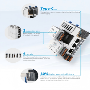 Controlador Lógico Programable (PLC) Inovance Serie Easy Original, Nuevo, Easy522-0808TN, con EtherCAT y RS485, para Programación Industrial - Product Image 2