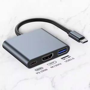 USBC PD 100w USB3.0 adaptörü dönüştürücü 4K port çok fonksiyonlu USB HUB tipi C HDMI USB 3.0 USB-C adaptör kablosu 3 in 1 - Product Image 2