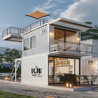 Villa préfabriquée de luxe, kit de maison en acier, villas en acier léger, villa préfabriquée, maison mobile