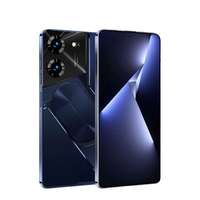 Teléfono Inteligente POVA 5Pro 2024, Nuevo Modelo de Dispositivo para Juegos, 5G CDMA, Ultrafino, Pantalla HD OLED de 90Hz, Doble SIM, Carga Rápida de 65W, Deca Core, Android