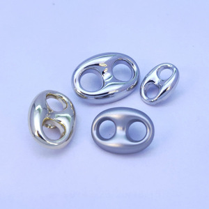 Ryl bán buôn kim loại nút đôi lỗ hợp kim kẽm nút cho áo len và áo nút trang trí - Product Image 4