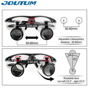 JOUTUM 3.5X Reçine Diş Büyüteçleri Büyüteç Diş Hekimi Binoküler Büyüteçler Tıbbi Cerrahi Kullanım için (Siyah) - Product Image 2