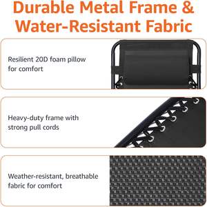Sillón plegable de alta resistencia, <span class=keywords><strong>tumbona</strong></span> duradera <span class=keywords><strong>para</strong></span> Patio, <span class=keywords><strong>terraza</strong></span>, relajación al aire libre - Product Image 5