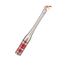Extincteur portable en acier inoxydable argenté de 1,2 kg pour voiture, classe B, ignifuge, autodéfense, garantie 48 jours, mousse à base d'eau