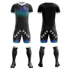 Benutzer definierte Fußball Trikot Blank Fußball Sport Shirt Bestickte Fußball Team Logo Bekleidung Kinder Fußball Kit Männer Fußball Kit - Product Image 5