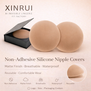Cubrepezones <span class=keywords><strong>de</strong></span> <span class=keywords><strong>Silicona</strong></span> Mate Transpirables e Impermeables Sin Adhesivo Populares para Mujer - Accesorios Íntimos - Product Image 1