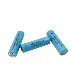 ZD 3,7 V Lithium-Ionen zylindrische wiederauf ladbare 1800mah 18650 kleine Lüfter Taschenlampe Sound batterie