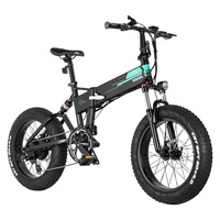Sepeda Lipat Listrik FIIDO M1 Pro Ban Tebal 20 inci 500W 48V Baterai 12.8Ah Suspensi Depan dan Belakang