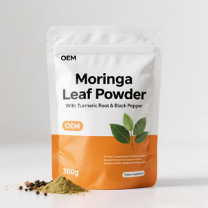 <span class=keywords><strong>Polvo</strong></span> de <span class=keywords><strong>Moringa</strong></span> y Cúrcuma Orgánico OEM con Pimienta Negra, 3000 mg de <span class=keywords><strong>Moringa</strong></span> por Porción, 60 Porciones, 300 g - Product Image 1