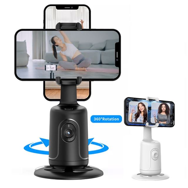 P01 AI Face Tracking Gimbal 360° Auto Rotation Phone Holder No APP Needed for Live Vlog Selfi