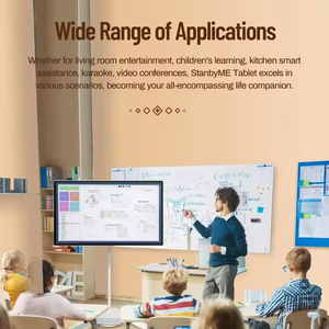 27 pouces WiFi Android 12 Portable <span class=keywords><strong>TV</strong></span> <span class=keywords><strong>sur</strong></span> roues Tablette 1080p HD Rotatif Batterie intégrée <span class=keywords><strong>Mobile</strong></span> Écran tactile Portable Smart <span class=keywords><strong>TV</strong></span> - Product Image 2