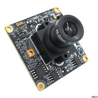 Módulo de Cámara IP H.265AI/H.265/H.264 de 20 fps y 0.001 Lux con Lente de 2.8 mm, Micrófono y Altavoz Opcionales, Compatible con POE