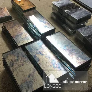 Wholesale Hot Selling 5mm 6mm 8mm Thick Decorative Tinted Polished Beveled Edge Antique Mirror