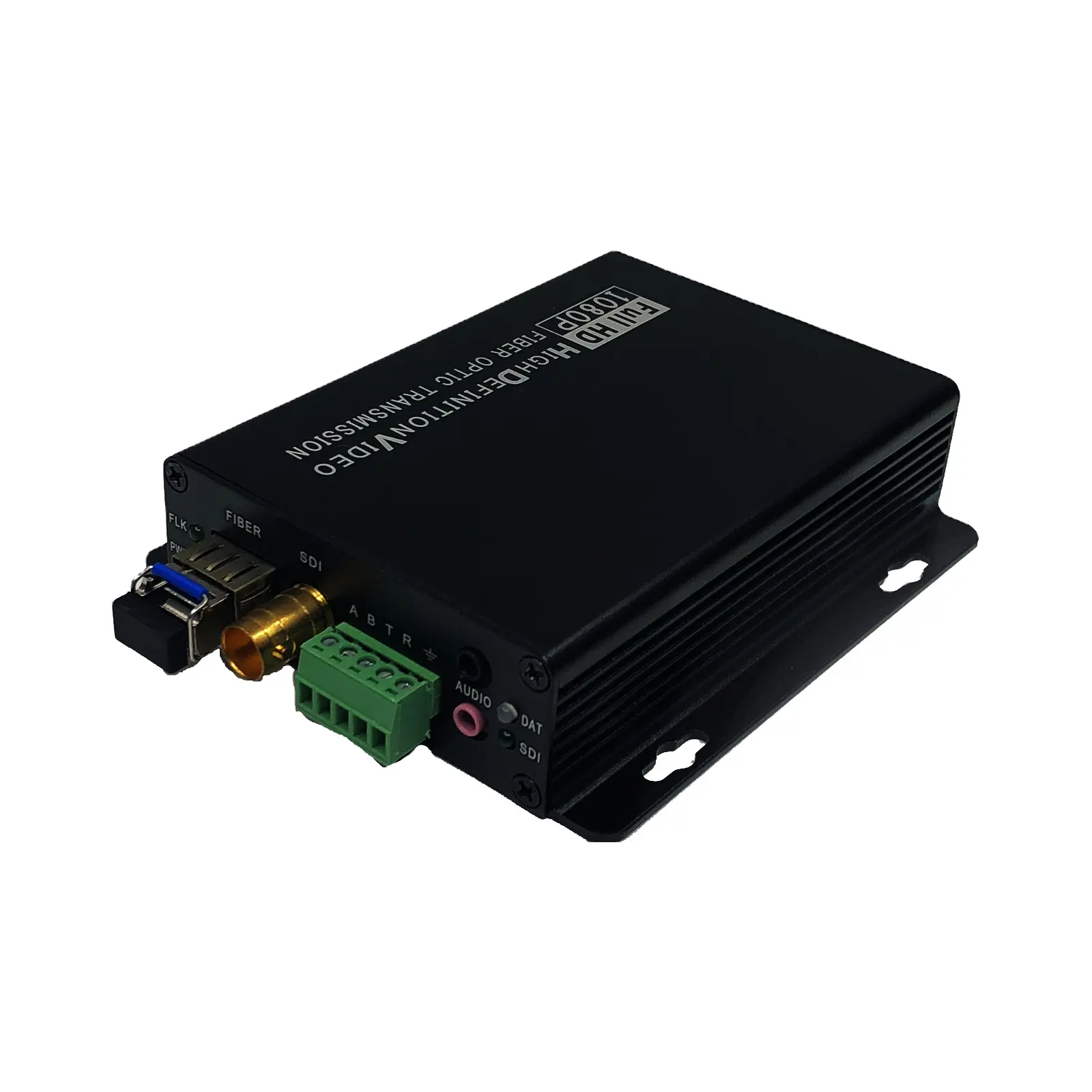 3G-SDI Video Fiber Optic Converter with RS485 + RS232 + Stereo Audio Single Mode Fiber 20KM