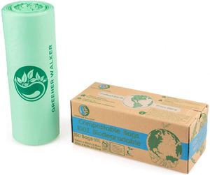 Personalized Custom Printed PLA PBAT Biodegradable <b>Compostable</b> Food Waste Bin Liners <b>Bags</b> - Product Image 4