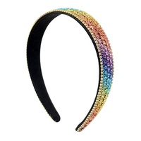 Bandeau de luxe brillant en strass pour femmes, bandeau Baroque en diamant, accessoires de cheveux en cristal