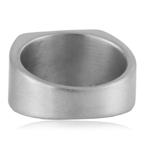 yunnique Men's Square <b>Titanium</b> Steel <b>Ring</b> Geometric Frosted Minimalist Jewelry Gift - Product Image 3