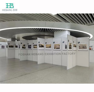 Panneaux muraux modulaires réutilisables en bois pour exposition, galeries d'art temporaires, murs d'exposition d'art moderne - Product Image 4