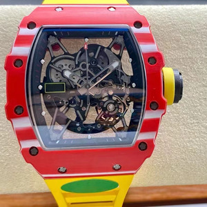 Montre squelette tourbillon de luxe pour homme avec boîtier en fibre de carbone premium, étanche, lumineuse, automatique, mécanique, sportive, de haute qualité - Product Image 5