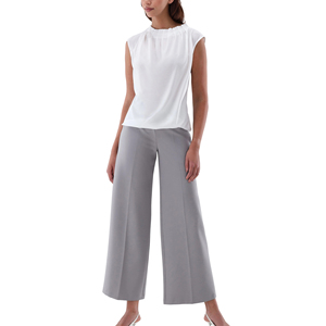 <span class=keywords><strong>Camicetta</strong></span> con Logo personalizzato per donna cotone-Spandex senza maniche bianco puro - Product Image 4