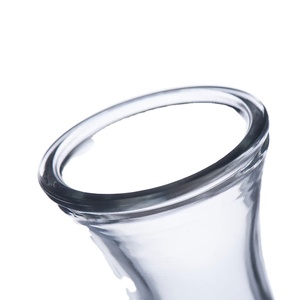 Ensemble de 2 carafes en verre avec couvercles, pichet à eau de 1 litre pour <span class=keywords><strong>bar</strong></span> à mimosa, brunch, eau froide avec couvercles en plastique - Product Image 5