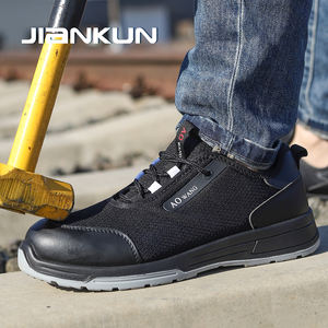Chaussures de sécurité pour hommes JIANKUN, conformes aux normes CE, anti-écrasement, anti-perforation, avec plaque en acier, embout en acier, vente directe usine - Product Image 5