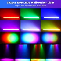 Barra de Luz LED RGB Pro 252, 40 Haces, DMX, Matriz de Escenario, para Galerías, Museos, Iluminación Comercial, Aluminio, IP20, Interior