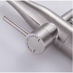 Juego <span class=keywords><strong>de</strong></span> Ducha para <span class=keywords><strong>Jardín</strong></span> <span class=keywords><strong>de</strong></span> Acero Inoxidable 316 con Acabado Níquel Cepillado, Montaje en Pared, 2 Funciones, Rociador <span class=keywords><strong>de</strong></span> Lluvia, Válvula <span class=keywords><strong>de</strong></span> Cerámica, para Hotel - Product Image 5