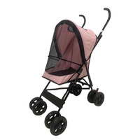 Poussette pliable pour animaux de compagnie JXB PG8150 à 4 roues avec une capacité de 15 kg pour les petits chiens et les chats - Utilisation en extérieur pour les voyages