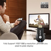 Projecteur TV anycast M2 Plus 1080P, écran plat sans fil, effet miroir, miracast, 1080p