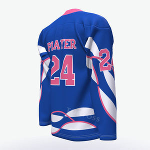 Jersey de hockey sobre hielo personalizado, uniforme de hockey en blanco con nombre y número de equipo bordado de Toronto - Product Image 5