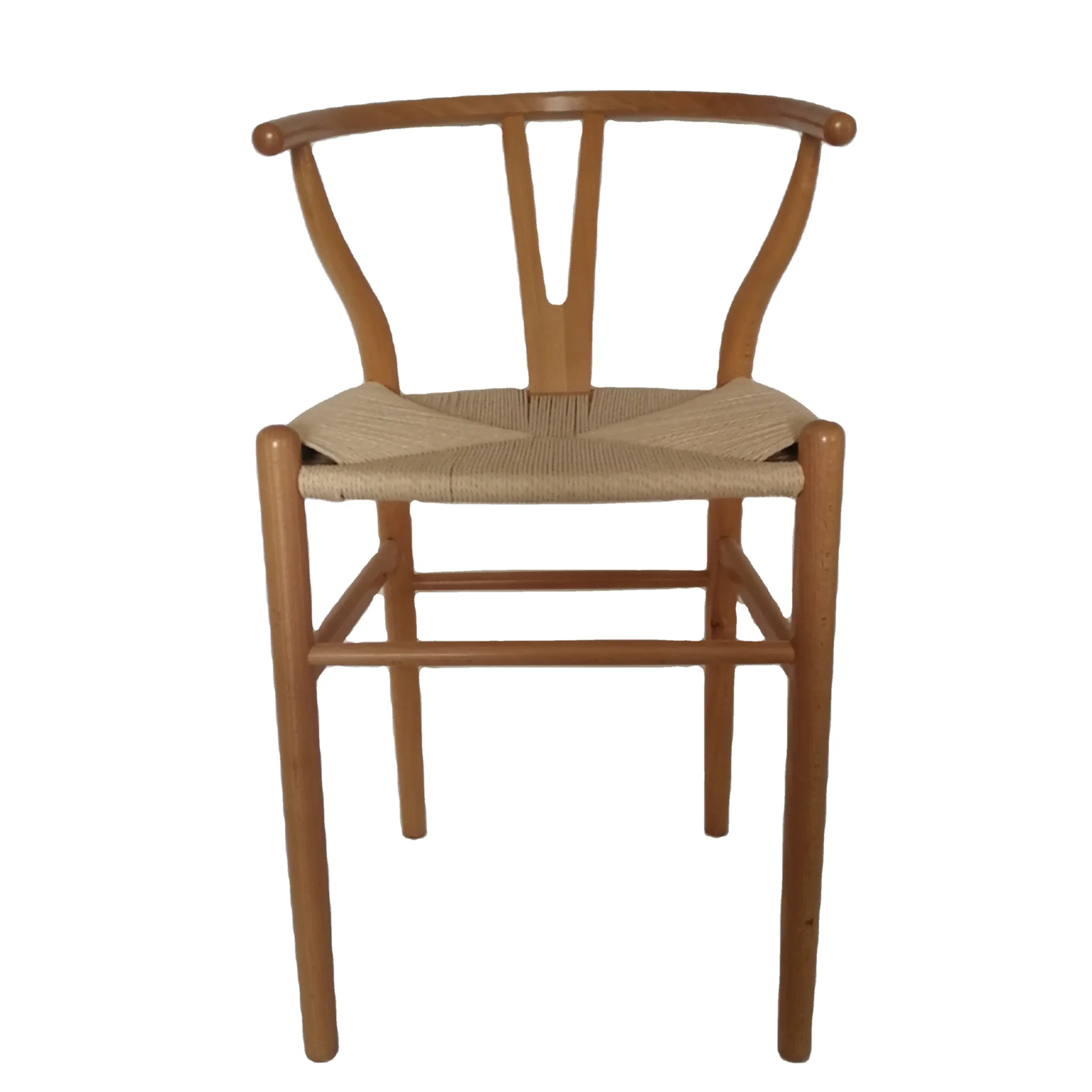 Used wedding dining wood banquet stackable Wishbone Bar chairs