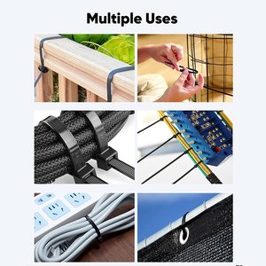 Bridas de nailon autoblocantes ecológicas de plástico de colores, gigantes, directamente de fábrica, bridas de inyección para garaje 7.6*350 MM - Product Image 5