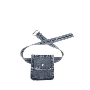 Sac banane vintage en jean tendance pour l'été, nouveau modèle transfrontalier, sac de ceinture simple multifonctionnel pour femme, sacoche de <span class=keywords><strong>téléphone</strong></span> - Product Image 5