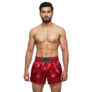High Quality Muay Thai Boxing Shorts Casual Mid Waist Training Fitness Pants Quick Dry Breathable Features Board Shorts - Product Image 1