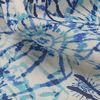 Tissu en viscose rayée imprimé numériquement, doux et respirant avec effet slub pour les hauts et robes féminines, printemps-automne