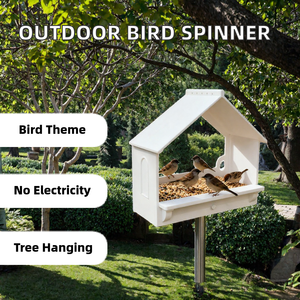 Practical Multifunctional <b>Outdoor</b> Wind Spinner Bird Feeder Garden Decoration Bird Observation Hanging <b>Tree</b> Mount Plastic - Product Image 2