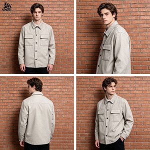 Giacca in Misto <span class=keywords><strong>Lino</strong></span> per <span class=keywords><strong>Uomo</strong></span> con Tasche a Patta Personalizzate e Colletto a Risvolto - Product Image 4