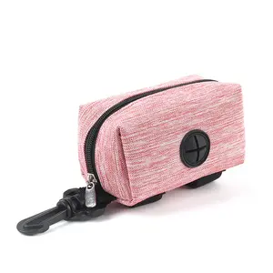 Distributeur de poope pour animaux de compagnie, accessoires de voyage, personnalisés, avec fermeture éclair, pour chiens et chats