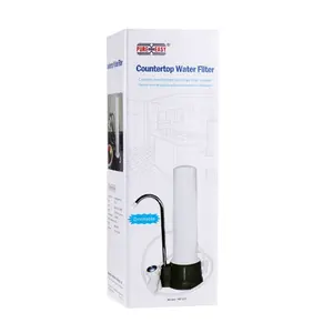 Faucet mounted countertop water filter