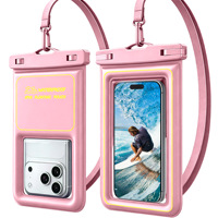 Étui étanche flottant en PVC IPX8 avec éponge pour téléphone, sac étanche pour sports de plein air, pochette étanche pour iPhone et Samsung