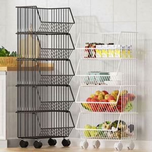 Carro organizador de Metal con ruedas, herramienta móvil de bola, 4 capas giratorias, entrenamiento de utilidad, acero pesado, <span class=keywords><strong>3</strong></span> carros de cocina - Product Image 5