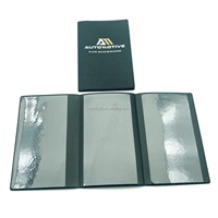 Carpetas personalizadas con LOGO 3 Folder Folding Auto License Paper Portadocumentos para vehículos