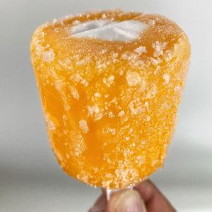 Milkshake à l'orange le plus populaire, crème glacée certifiée Halal, délicieux dessert unique en seau à glace, couche extérieure de glace croustillante, lait d'orange - Product Image 4