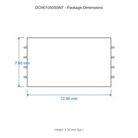 DCH010505SN7 5V 4.5V à 5.5V 200 MA CI fiable pour les télécommunications